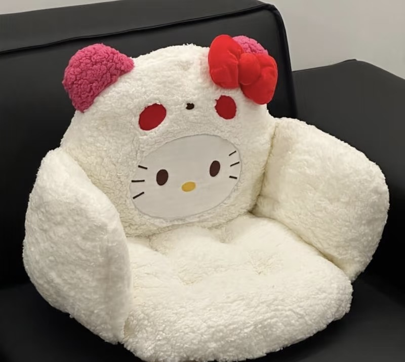 hellokitty坐垫~椅垫护腰靠背一体懒人沙发办公室久坐软屁垫可爱