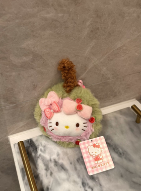 正版授权喔！夏日清爽芭乐kitty！毛绒绒hellokitty公仔包包挂件
