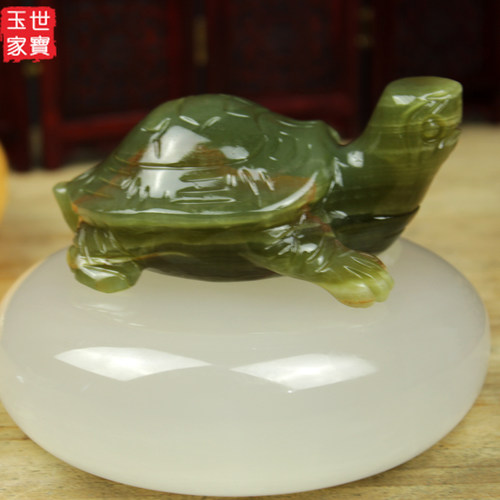天然阿富汗玉石长寿乌龟