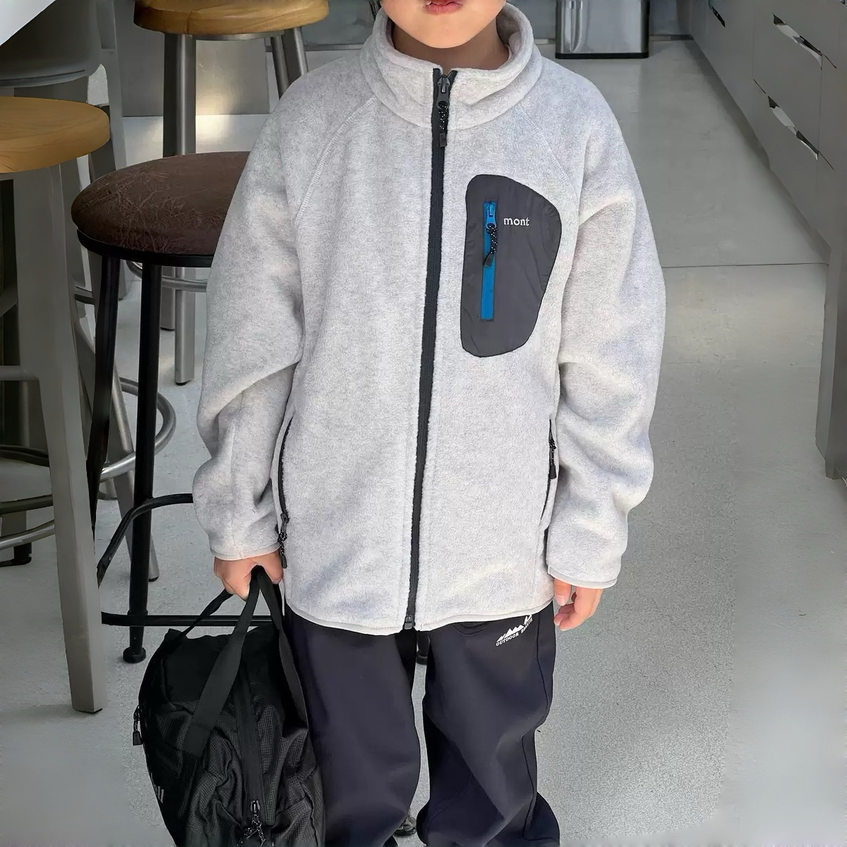 ENOCHBABY儿童冬季新款男童户外摇粒绒保暖外套软糯上衣毛毛衣