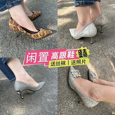 闲置二手高跟鞋丨平底凉鞋女鞋细高跟乐福鞋一鞋一拍丨三