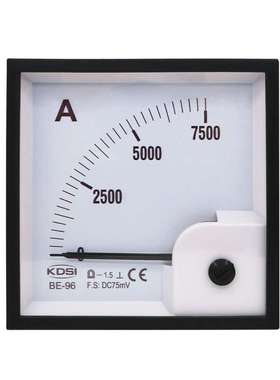指针式直流电流表BE-96 DC75mV 7500A输入电压75mV 电流显示7500A