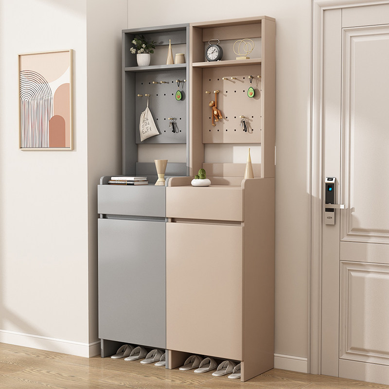 摘星居轻奢窄衣帽玄关柜鞋柜挂衣架一体小户型家用门口入户衣帽架,住宅家具,鞋柜,淘宝优惠券,粉丝福利购,淘宝优惠卷