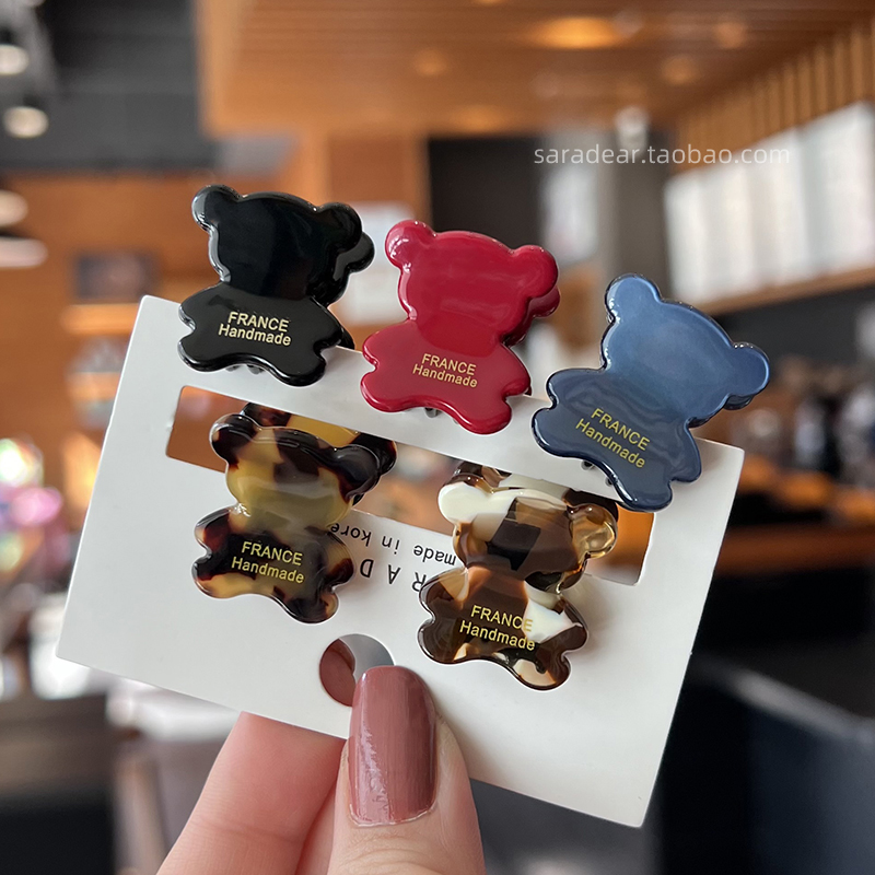 小号刘海抓夹顶夹边夹法式