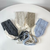 韩国东大门代购 秋冬针织帽保暖护耳毛线帽冷帽百搭显脸小针织耳罩