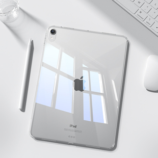 无盖单壳ipadair5保护壳2024新款air2透明pro11套4超薄9苹果10平板7轻薄8防摔弯mini6半包2022亚克力2018后壳
