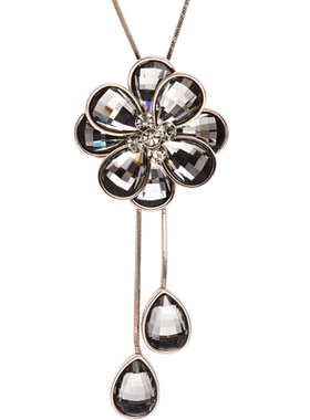 花朵高档网红同款韩国配饰毛衣链