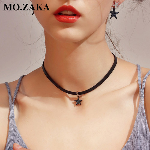 星星颈链项圈锁骨链韩国时尚简约