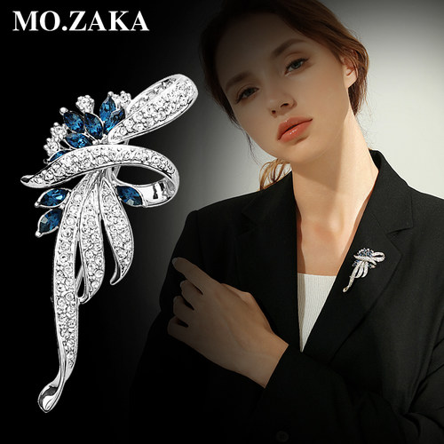 施家水晶大衣西装胸针奢华送礼盒