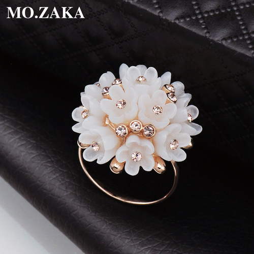 ins小雏菊女网花朵装饰夸张戒指