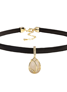 choker花朵小众设计感高级脖颈链