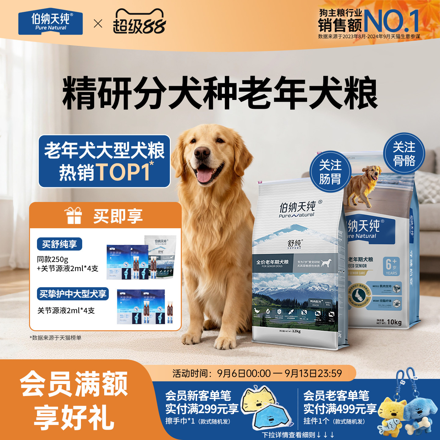 【老年犬专用】伯纳天纯舒纯犬粮图片