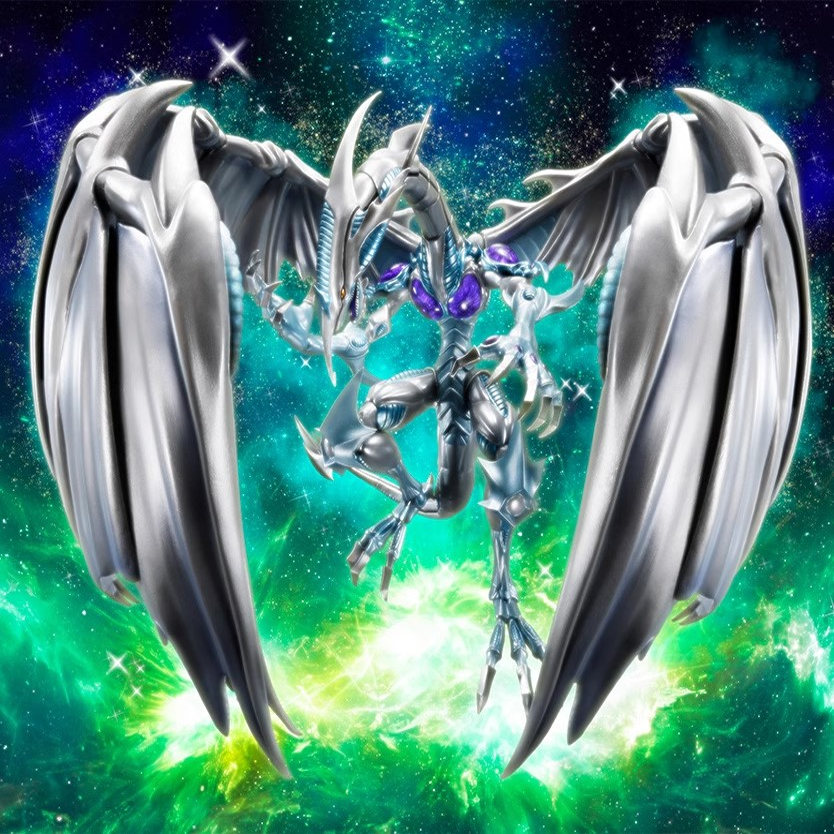 万代 SHM 游戏王 5DS 不动游星 星尘龙 可动手办