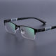 男士 商务半框近视眼镜可配度数防蓝光辐射配平光无度数高清护目潮