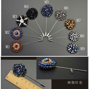 经典欧美男装高档饰品 男士西服插式长胸针 胸花精品系列