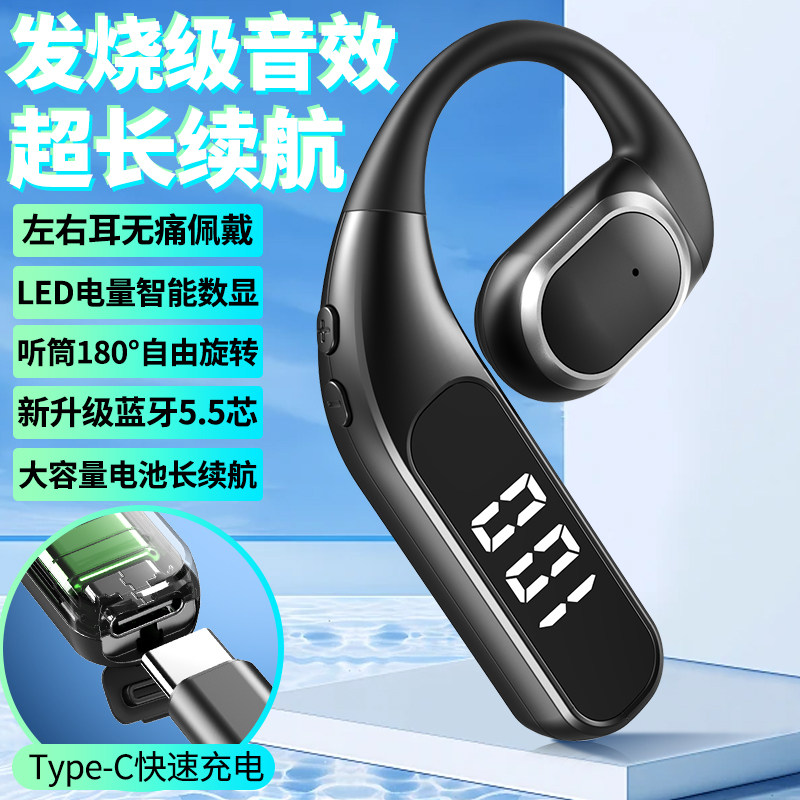 听筒180°自由左右旋转佩戴