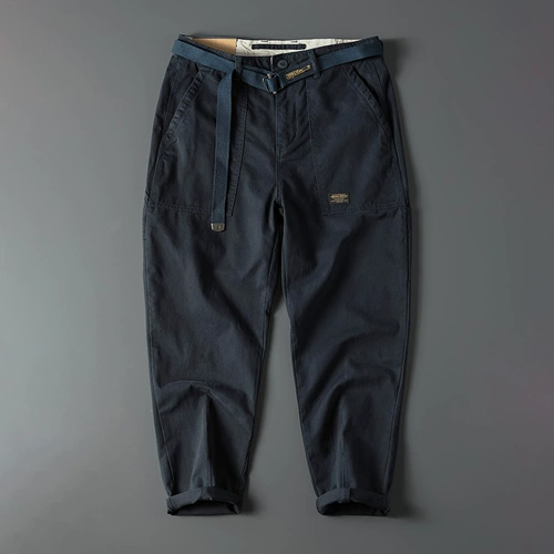 Дизайнерский хлопковый ремень, модные демисезонные хлопковые штаны