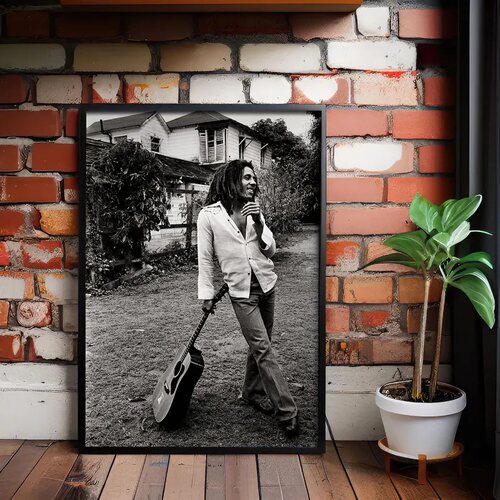 鲍勃马利bob marley雷鬼音乐酒吧装饰画REGGAE文艺摄影 油画挂画