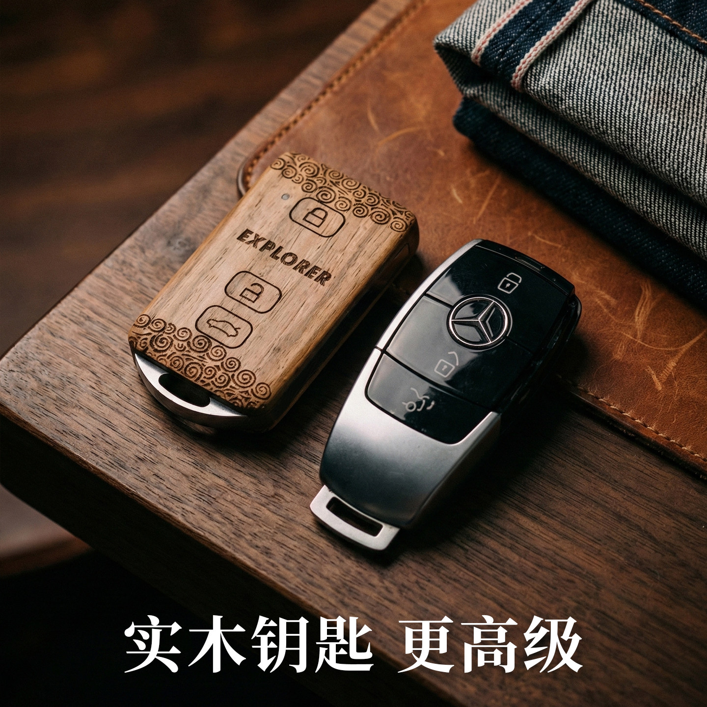 奔弛实木私人定制钥匙壳