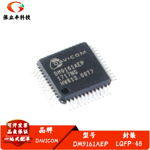 DM9161AEP 封装LQFP-48 低功耗快速以太网收发器IC芯片 质量保证