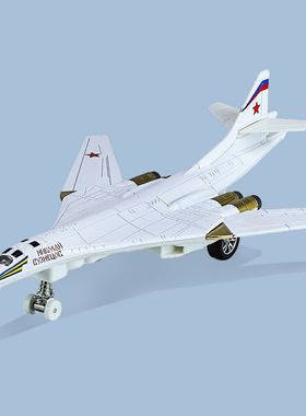 TU160白天鹅轰炸机合金模型回力灯光音效男孩军事科普礼物批发