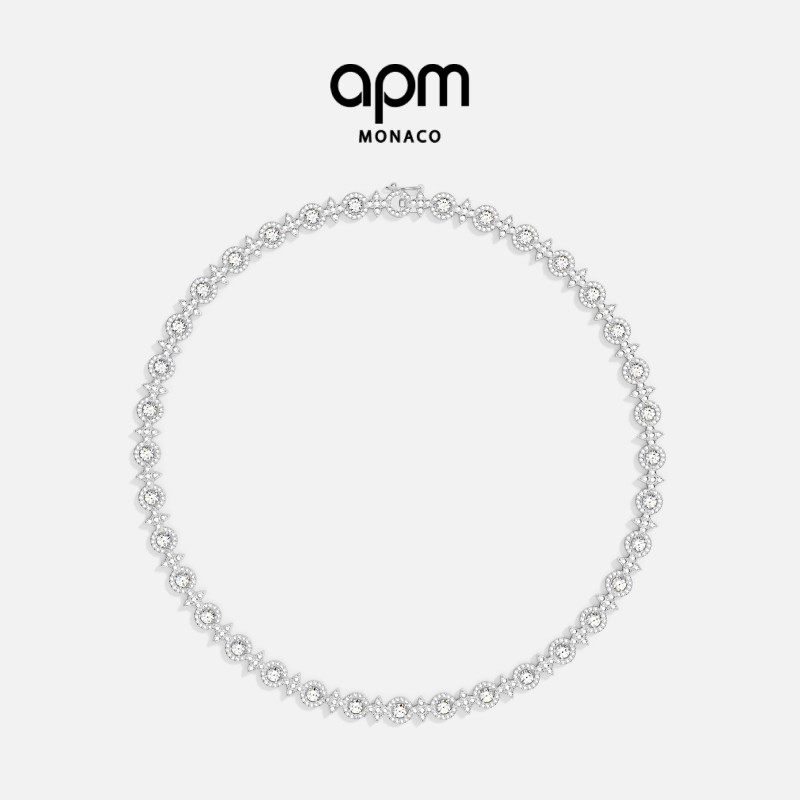 APM流星项链项圈圆圈几何精致