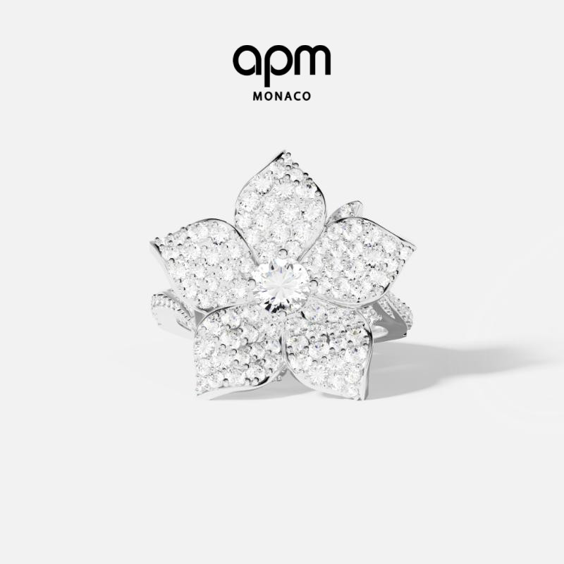 APMMonaco花朵戒指时尚饰品