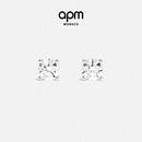 APM Monaco圆形耳钉女简约气质小众轻奢感耳饰耳环生日新年礼物