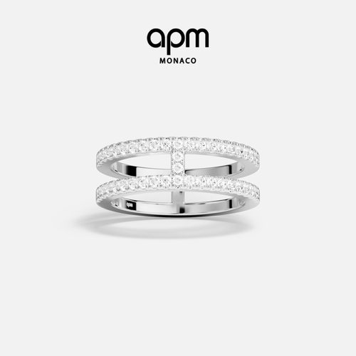 APM双层戒指几何简约时尚
