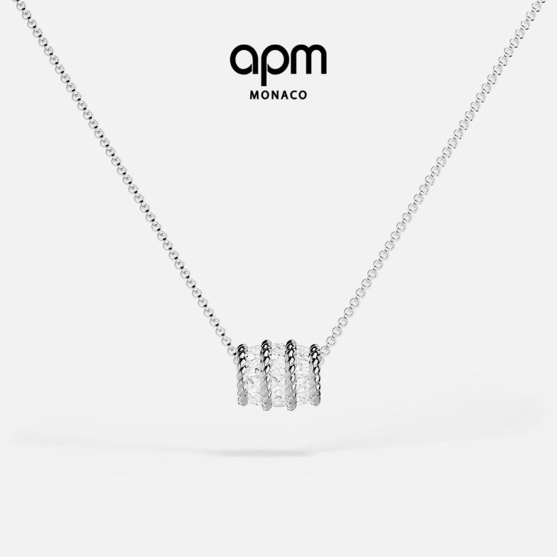 ����ɫTorsade�ɵ������������ɵ�����65 cm�� [������Ʒ]APM Monaco����ɫTorsade�ɵ�������Ť�Ƹ��Բ����� 1370Ԫ