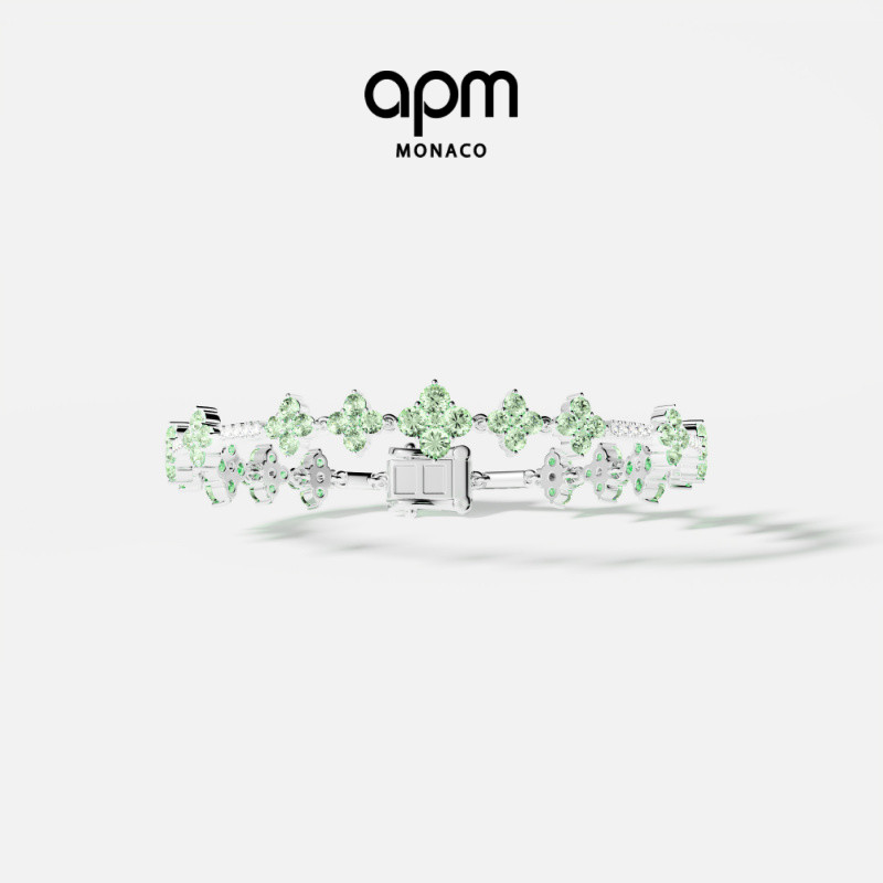 APMMonaco淡绿色闪耀手链