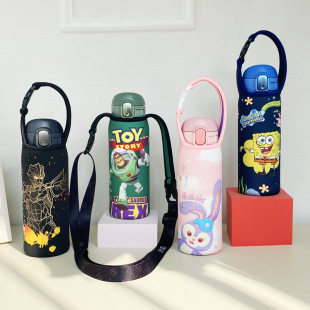 象印保温杯杯套480毫升 AGE50通用保护套 卡通手拎斜跨水杯袋SM48