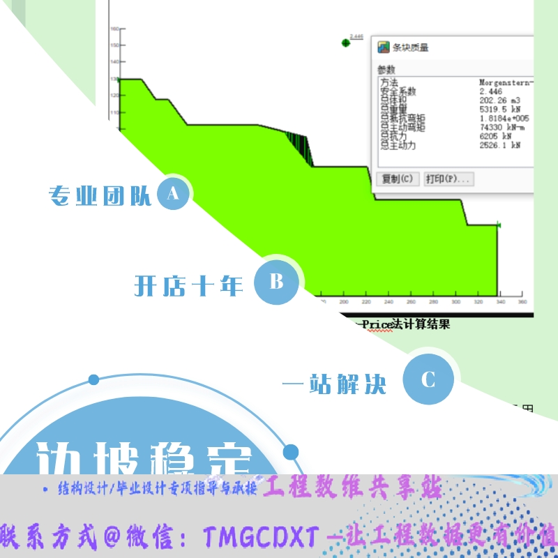 做岩土 边坡稳定分析 失稳 计算书 建模 GEOSLOPE 软件 施工图