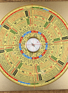 正品罗盘八宅风水师专用罗盘风水盘高精度纯铜专业八寸大号8寸