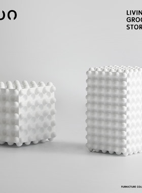 摆件几何正方体树脂样板房装饰品