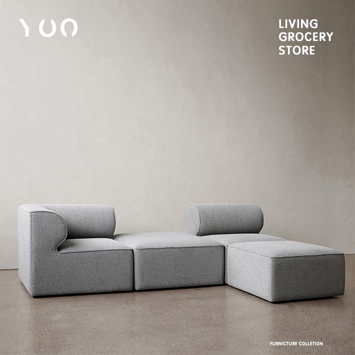 北欧现代简约双三多人模块组合沙发设计师客厅样板间别墅酒店会所