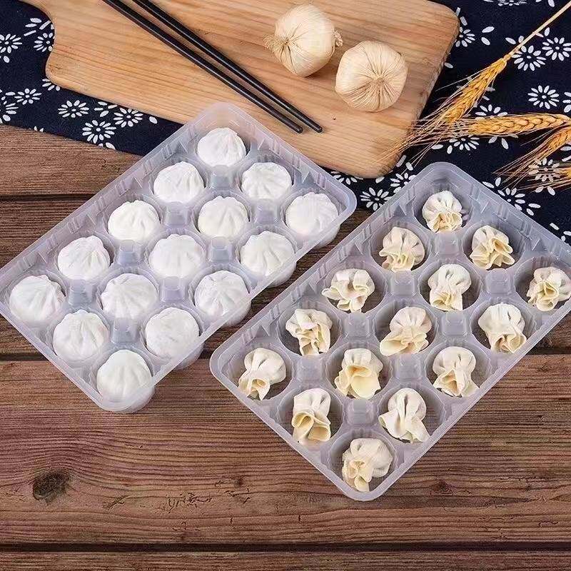 一次性馄饨盒外卖专用餐盒速冻水饺盒云吞小笼包打包盒分格餐盒