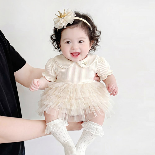 夏季女童公主网纱蛋糕礼服裙