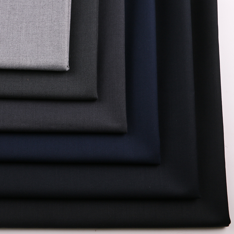 春秋无弹哔叽西装西裤马甲面料