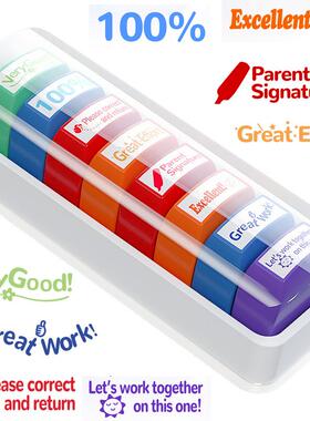 8 teacher stamps Automatic inking stamps for classroom Teac