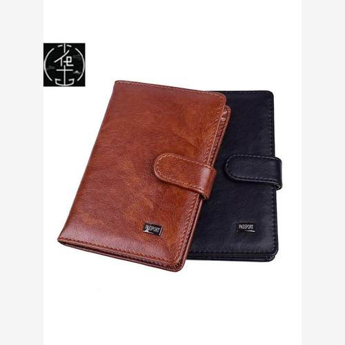 Travel Hasp Passport Holder Cover Leather Wallet Women Men P