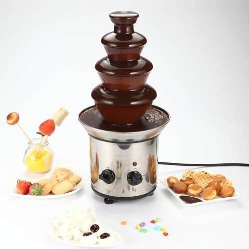 Stainless Steel Luxury Chocolate Fondue Fountain巧克力喷泉机 - 封面