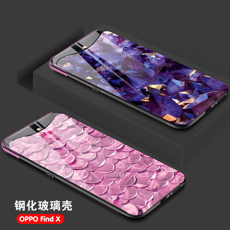 oppo钢化玻璃ins风全包手机壳