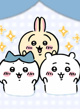 吉伊卡哇chiikawa乌萨奇可爱卡通贴纸电动车摩托划痕贴行李箱装饰