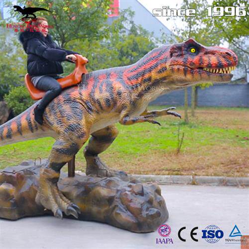 机械电动自动骑行霸王龙亲子游乐骑乘恐龙恐龙乐园二销产品