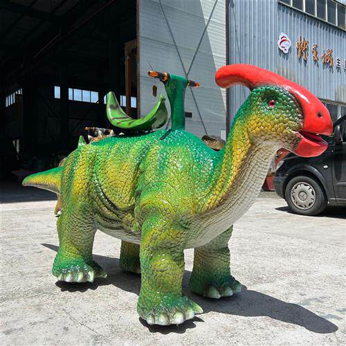 新款大型广场摆摊儿童仿真恐龙行走骑乘电动车可坐人游乐设备商场