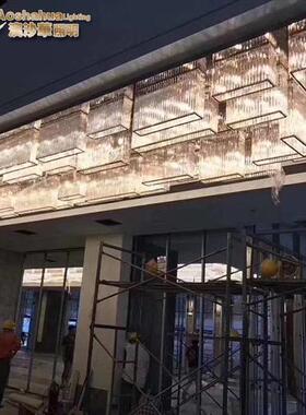 厂家直销圆管创意沙盘吊灯售楼部商场天井装饰艺术酒店工程大吊灯