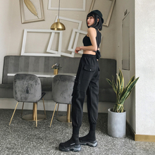 工装裤女显瘦高腰超火夏季薄款2020年新款宽松休闲运动束脚裤子女