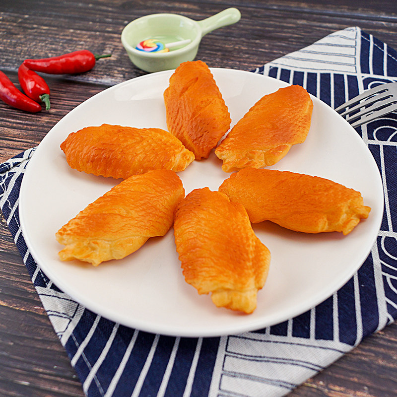 仿真鸡翅中食品烤鸡翅模型麦当劳奥尔良店面装饰摆件过家家玩具