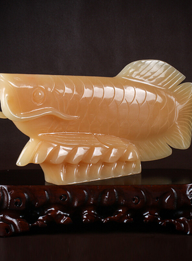 新款进宅阿富汗手工雕刻米黄玉